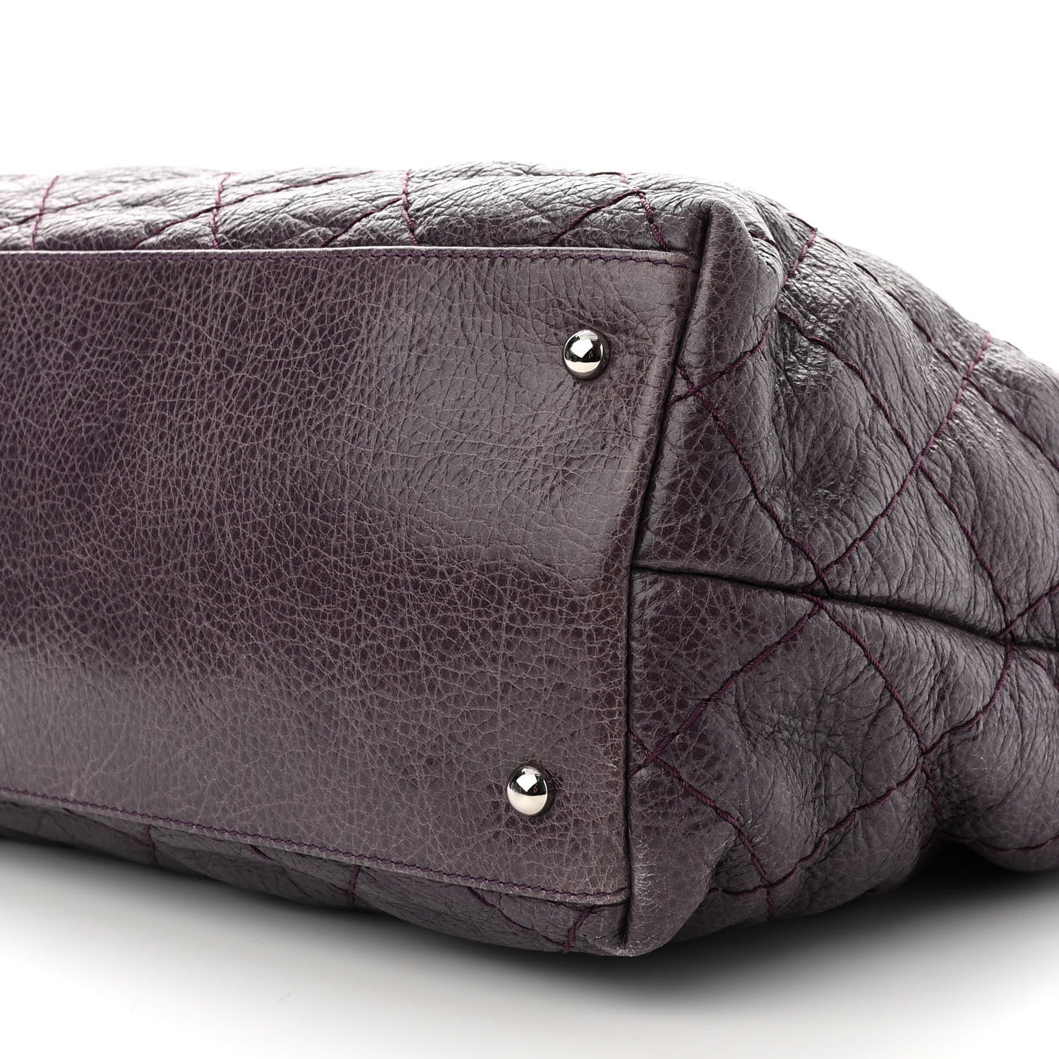 Chanel Glazed Calfskin Large On The Road Tote Purple 10 of 12