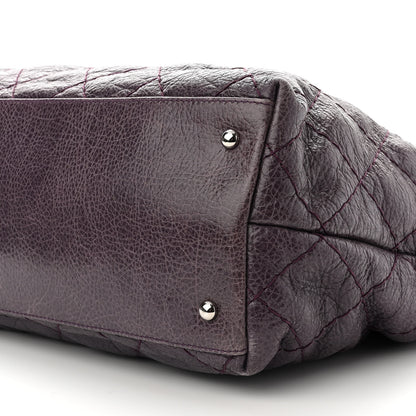 Chanel Glazed Calfskin Large On The Road Tote Purple 10 of 12