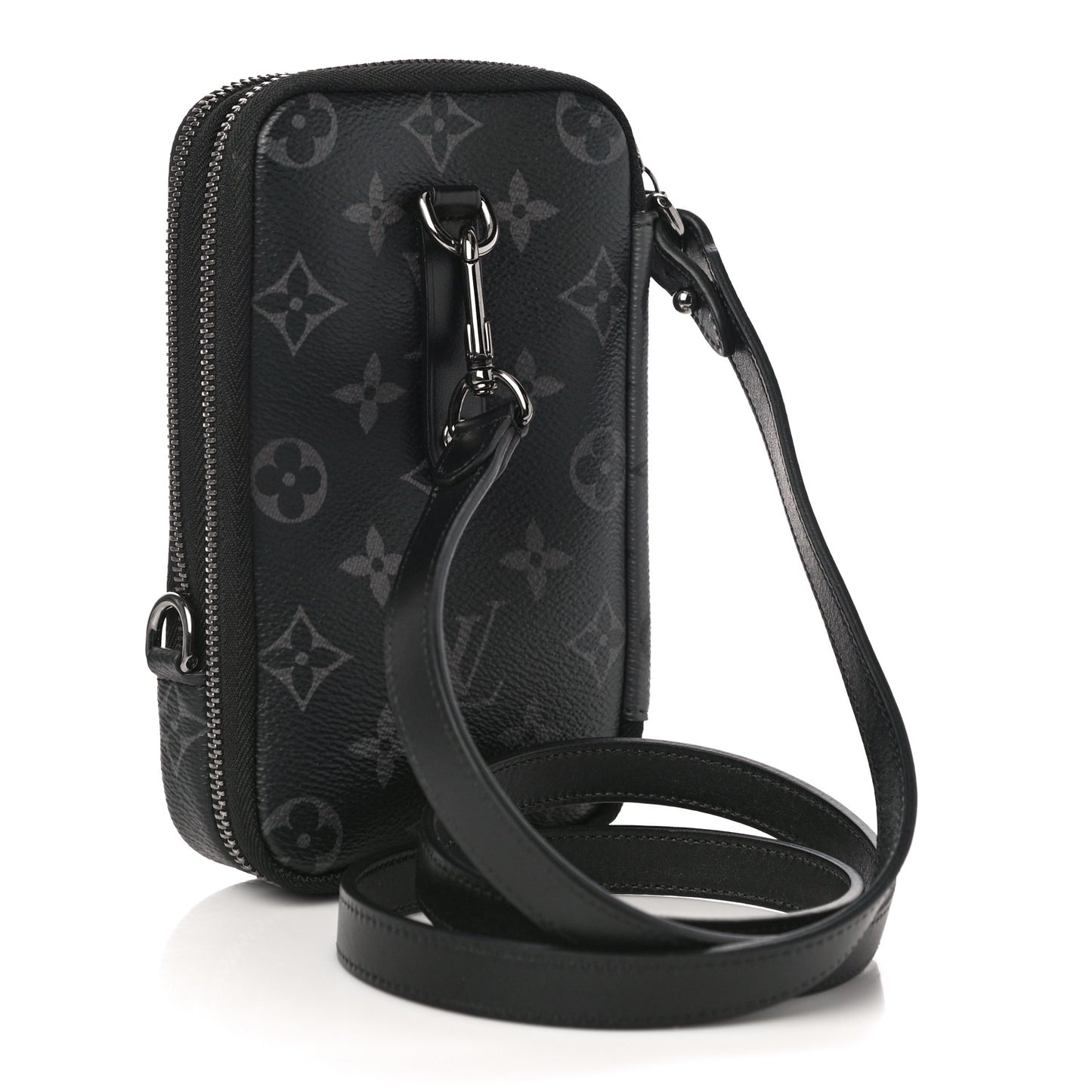 Monogram Eclipse Reverse Double Phone Pouch