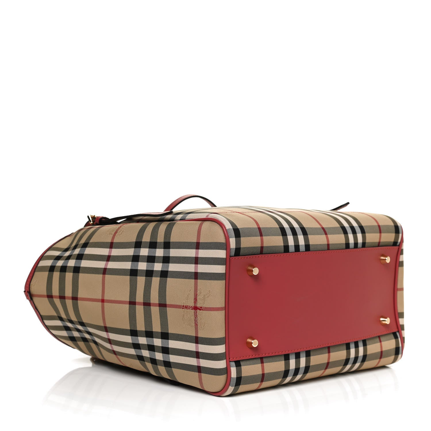 Burberry House Check Small Canterbury Tote Antique Rose 3 of 11