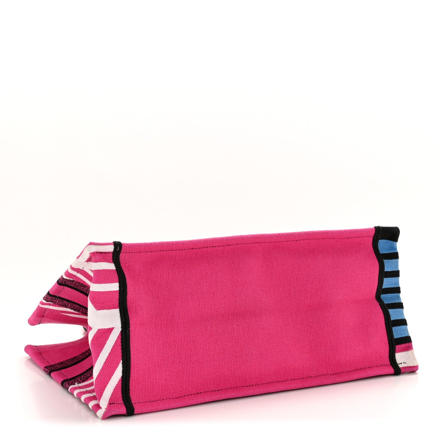 Canvas Embroidered Medium Jungle Pop Book Tote Fuchsia Multicolor