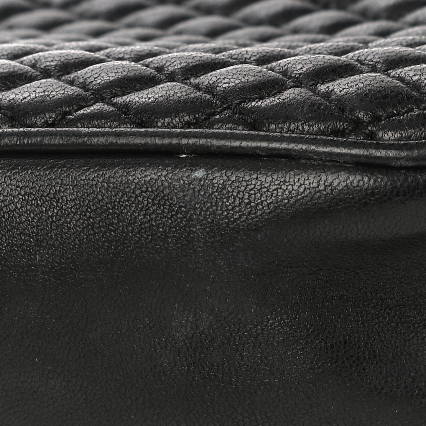 Lambskin Quilted Victoire Camera Bag Black