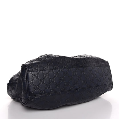 Gucci Guccissima Signature Medium Sukey Tote Blue Sapphire 4 of 7