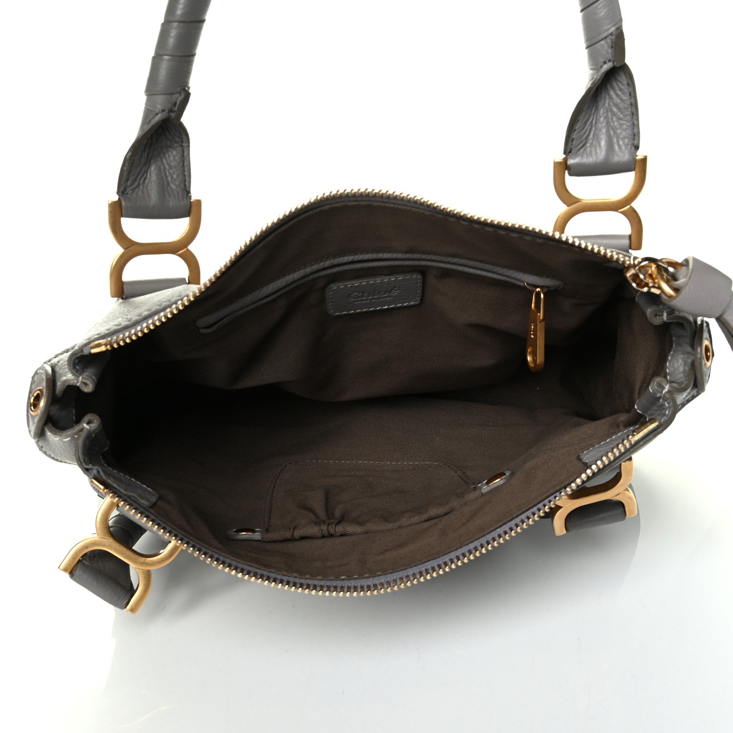 Chloe Calfskin Medium Marcie Satchel Cashmere Grey 4 of 7