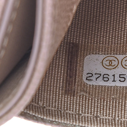 Chanel Iridescent Caviar Quilted Card Holder Beige 8 of 10