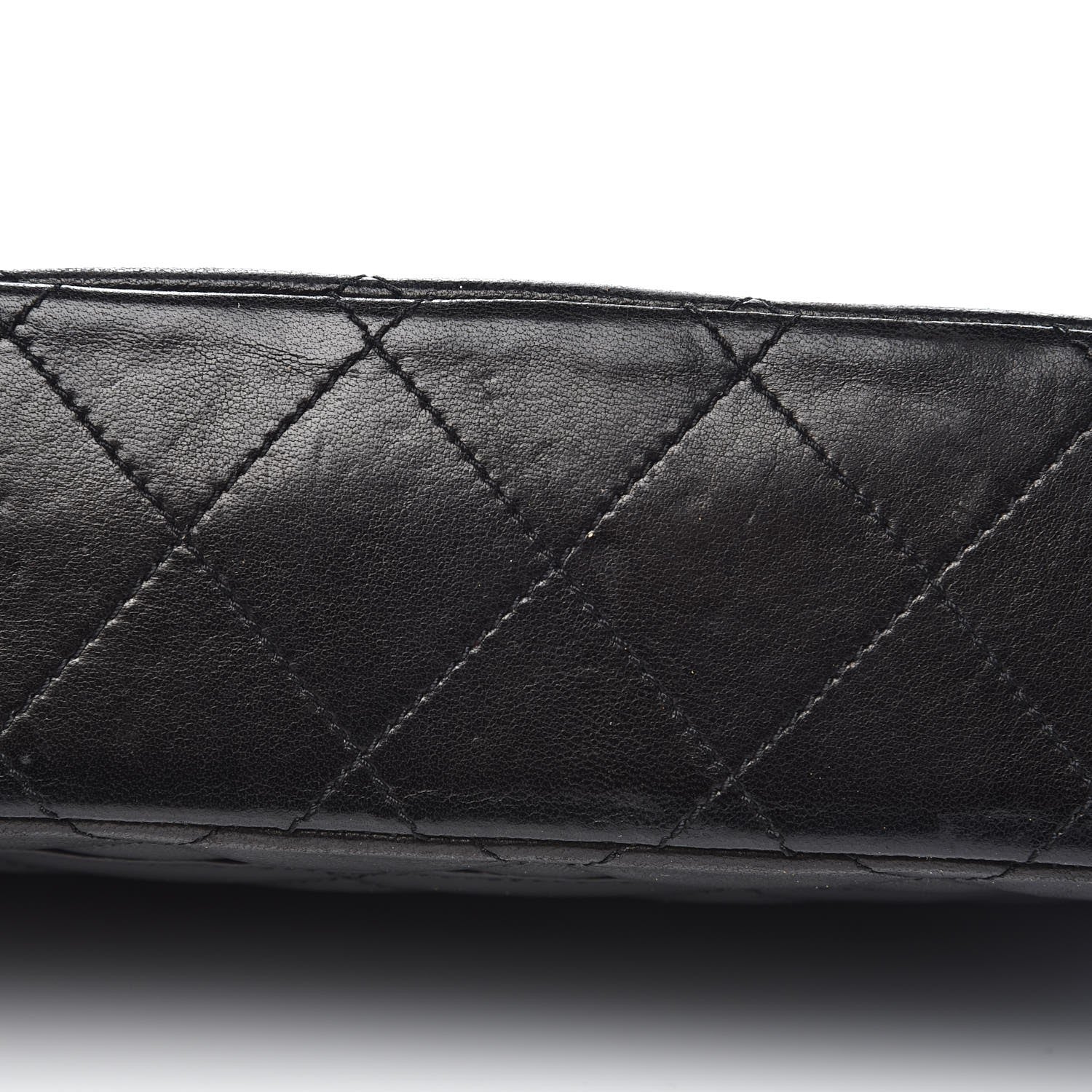 Chanel Lambskin Quilted Medium Double Flap Black 10 of 12