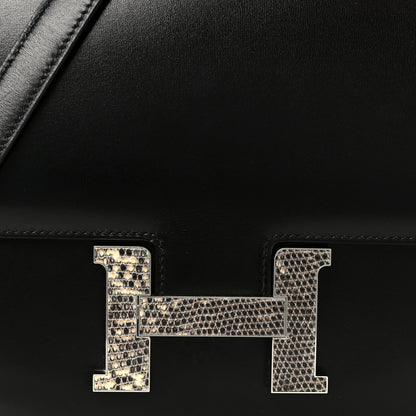Hermes Box Lizard Constance 1-24 Black Ombre 10 of 13