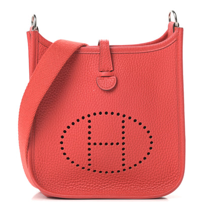 Hermes Taurillon Clemence Evelyne TPM Rouge Tomate 1 of 12