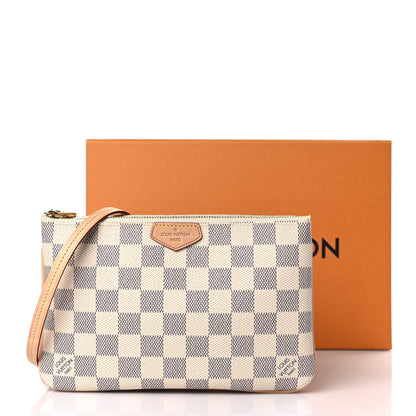 Louis Vuitton Damier Azur Double Zip Pochette 9 of 9