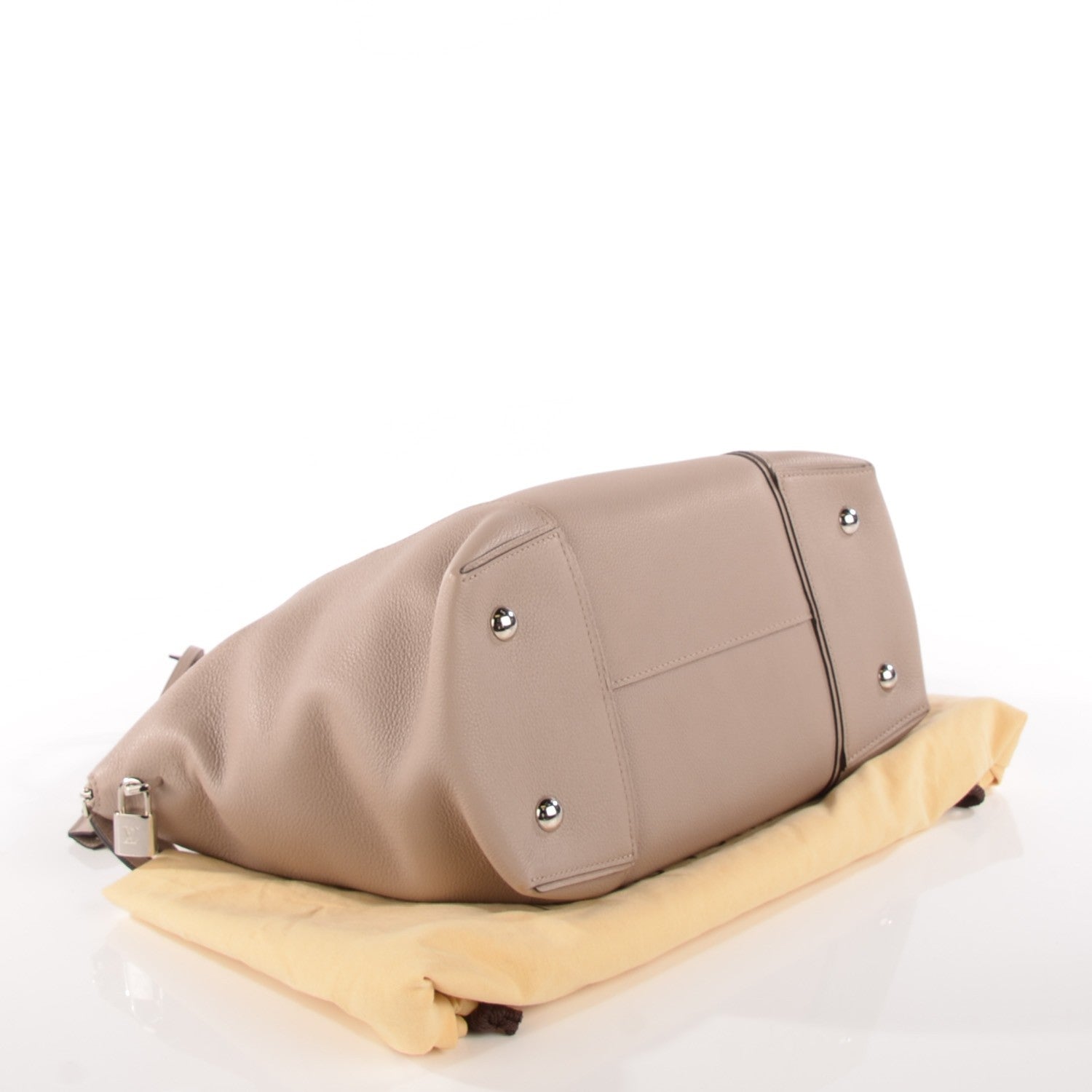 Louis Vuitton Veau Cachemire Soft Lockit MM Galet 4 of 7