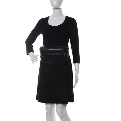 Saint Laurent Lambskin Subway Belt Bag Black 2 of 11
