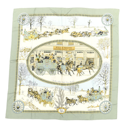 Hermes Silk L'hiver En Poste Scarf 90 1 of 6