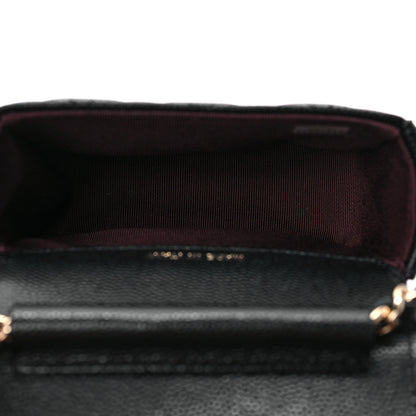 Chanel Caviar Quilted Mini Clutch With Chain Black 5 of 10