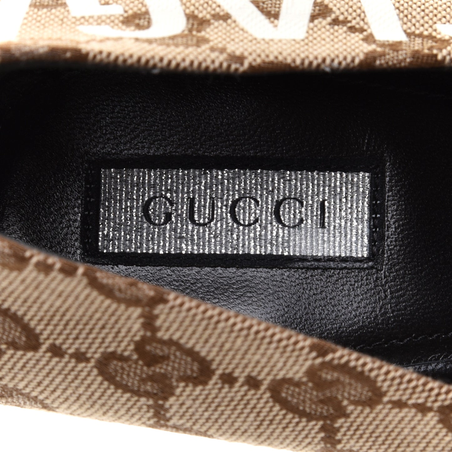 X GUCCI GG Monogram Square Knife 80mm Pumps 39.5 Beige Ebony
