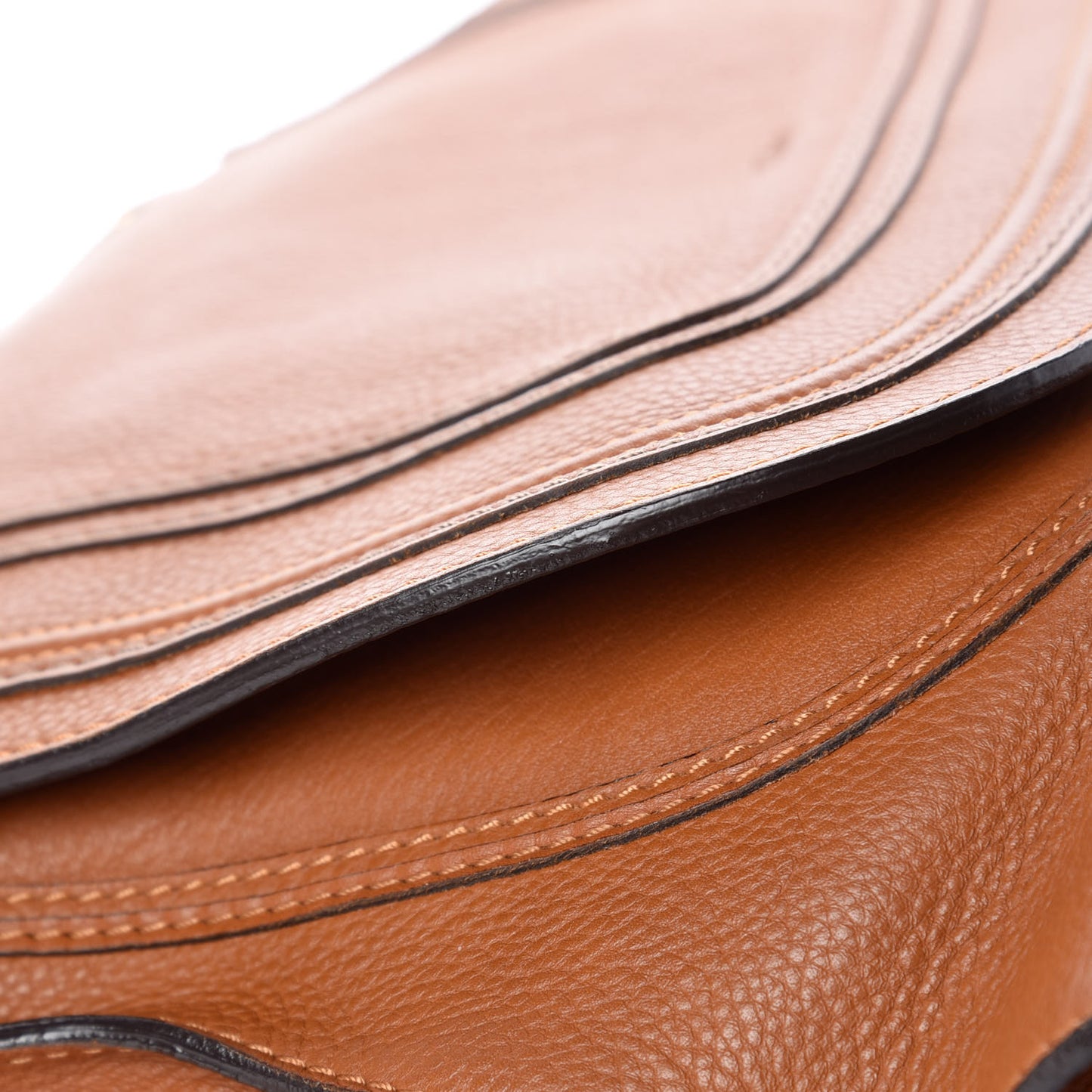 Calfskin Large Marcie Satchel Tan