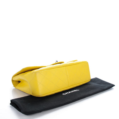 Chanel Caviar Quilted Jumbo Single Flap Yellow 4 of 8