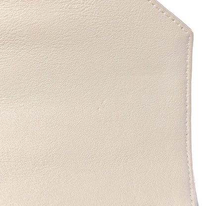 Saint Laurent Sheepskin Matelasse Chevron Monogram Medium College Bag Dove White 14 of 17