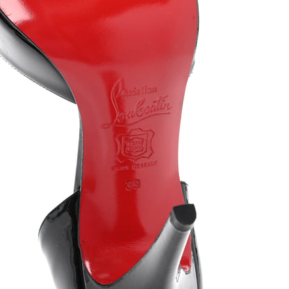 Christian Louboutin Patent Joli Noeud Dorcet Heels 39 Black 6 of 9