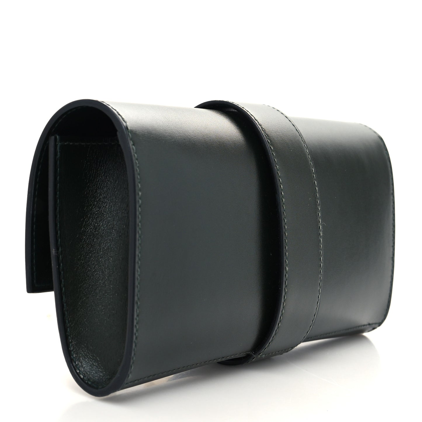 Tadelakt Medor 23 Clutch Vert Fonce