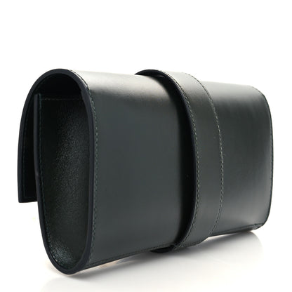 Hermes Tadelakt Medor 23 Clutch Vert Fonce 3 of 10