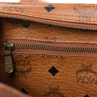 MCM Visetos Shopper Tote Cognac 11 of 11