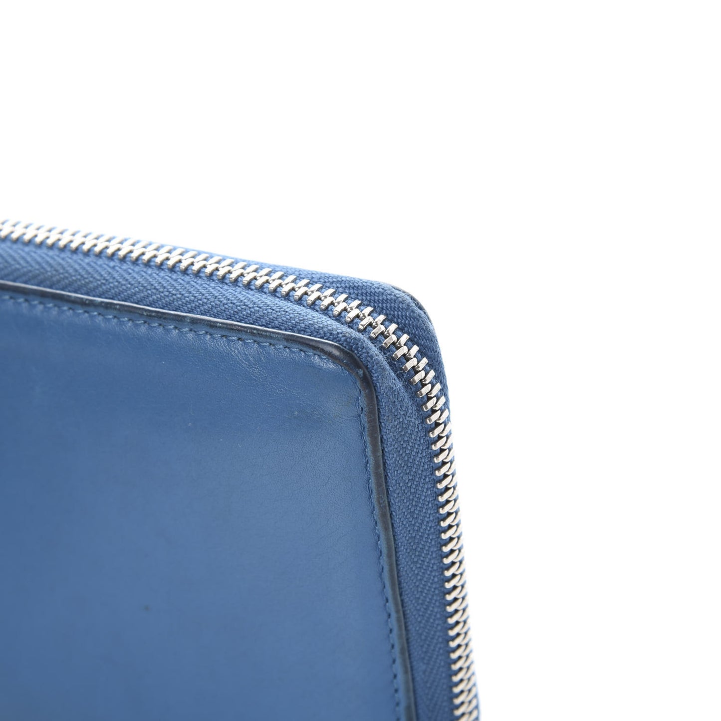 Lambskin Guccissima Long Zip Around Wallet Dark Blue