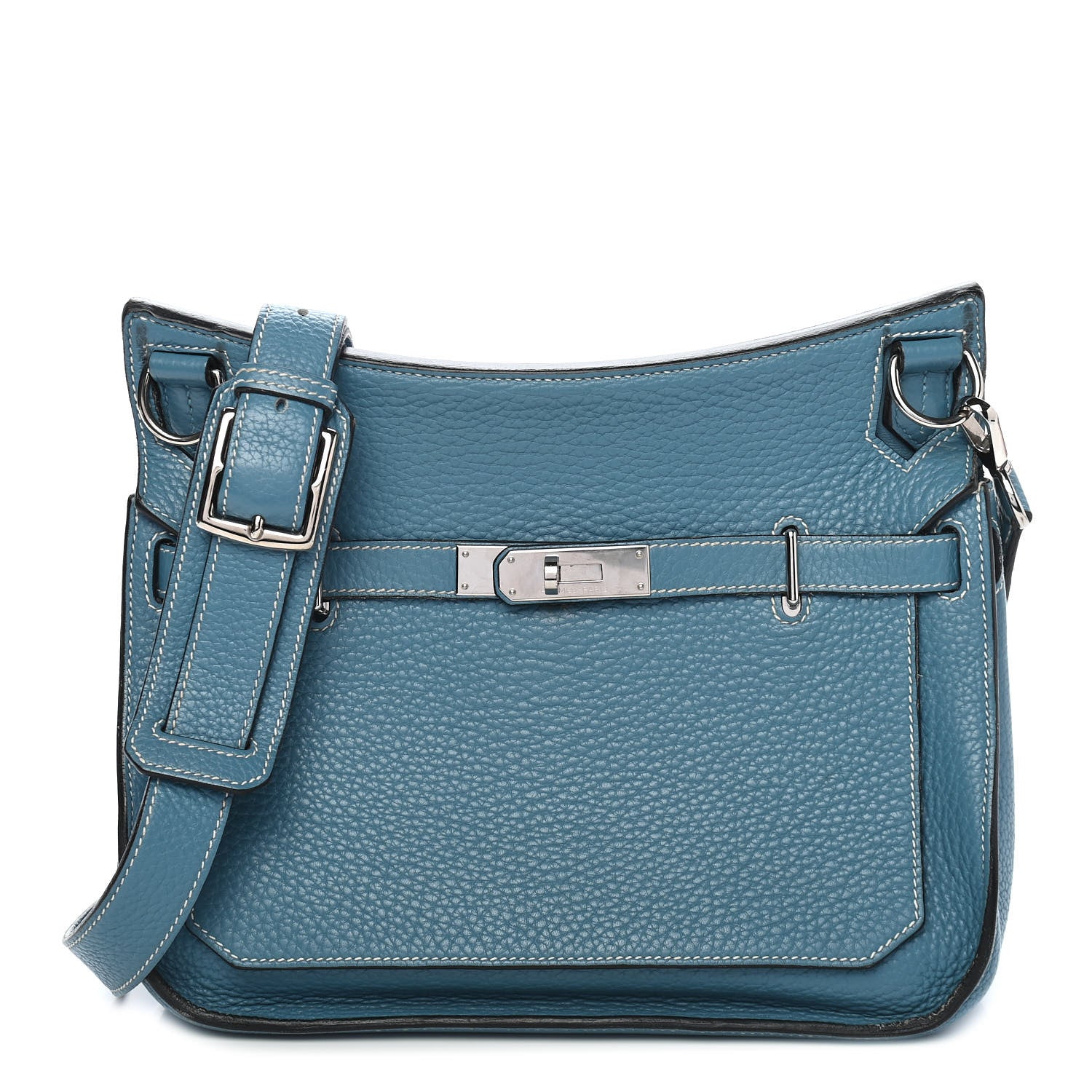 Hermes Taurillon Clemence Jypsiere 28 Blue Jean 1 of 10