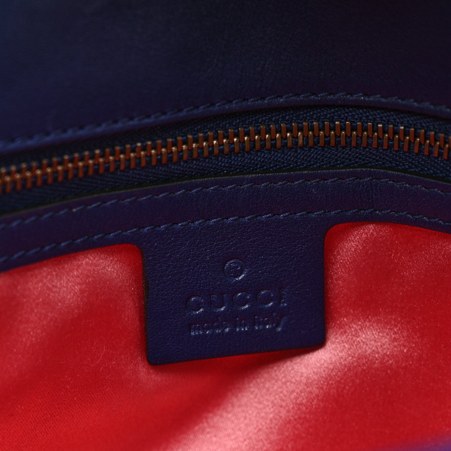 Velvet Matelasse Medium GG Marmont Shoulder Bag Cobalt Blue