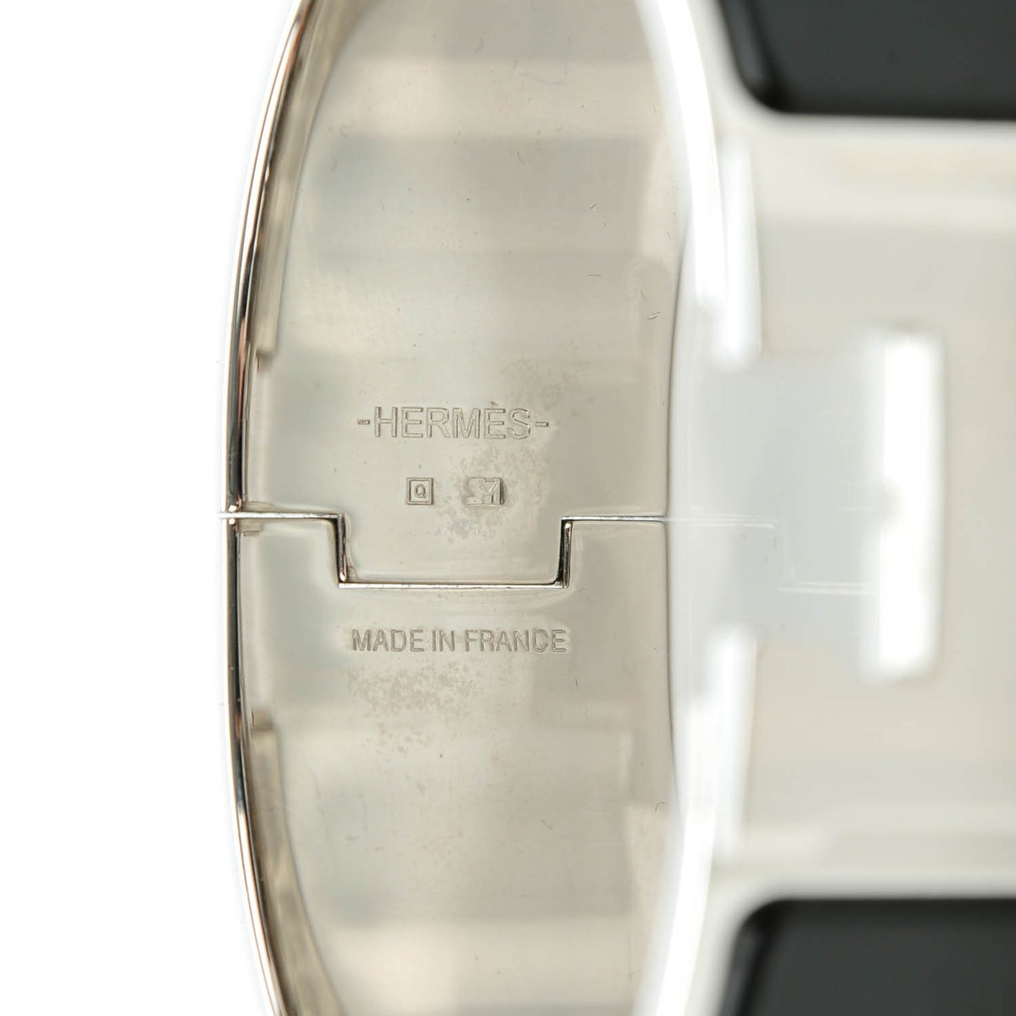 Enamel Wide Clic Clac H Bracelet PM Black