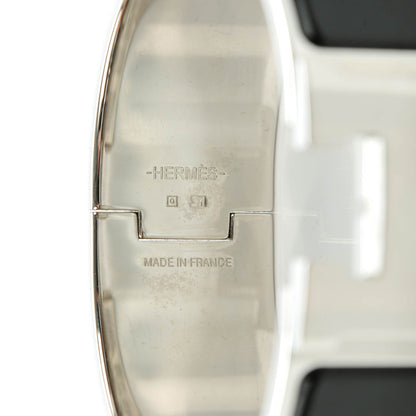 Hermes Enamel Wide Clic Clac H Bracelet PM Black 3 of 5