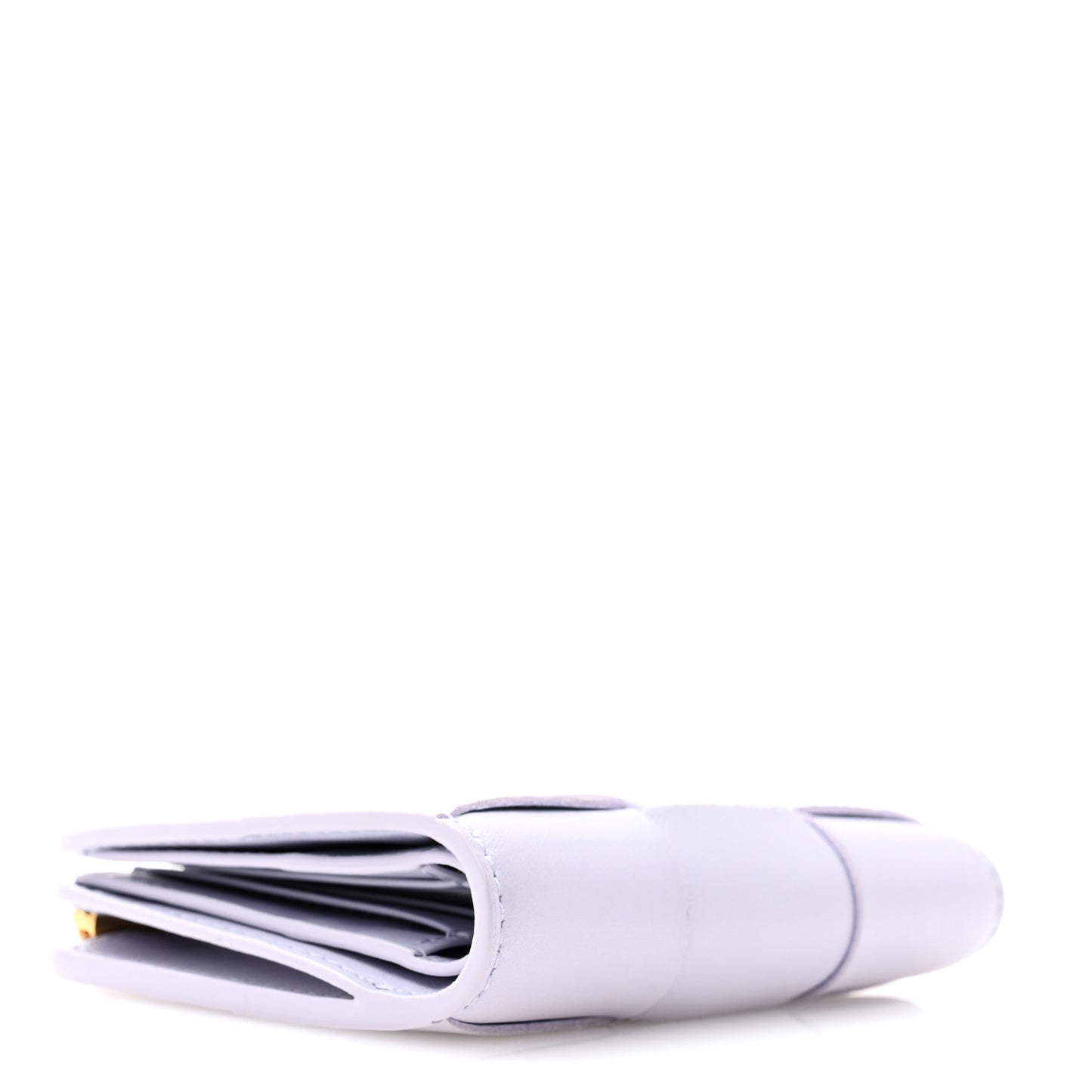 Nappa Maxi Intrecciato Bifold Zip Wallet Oyster