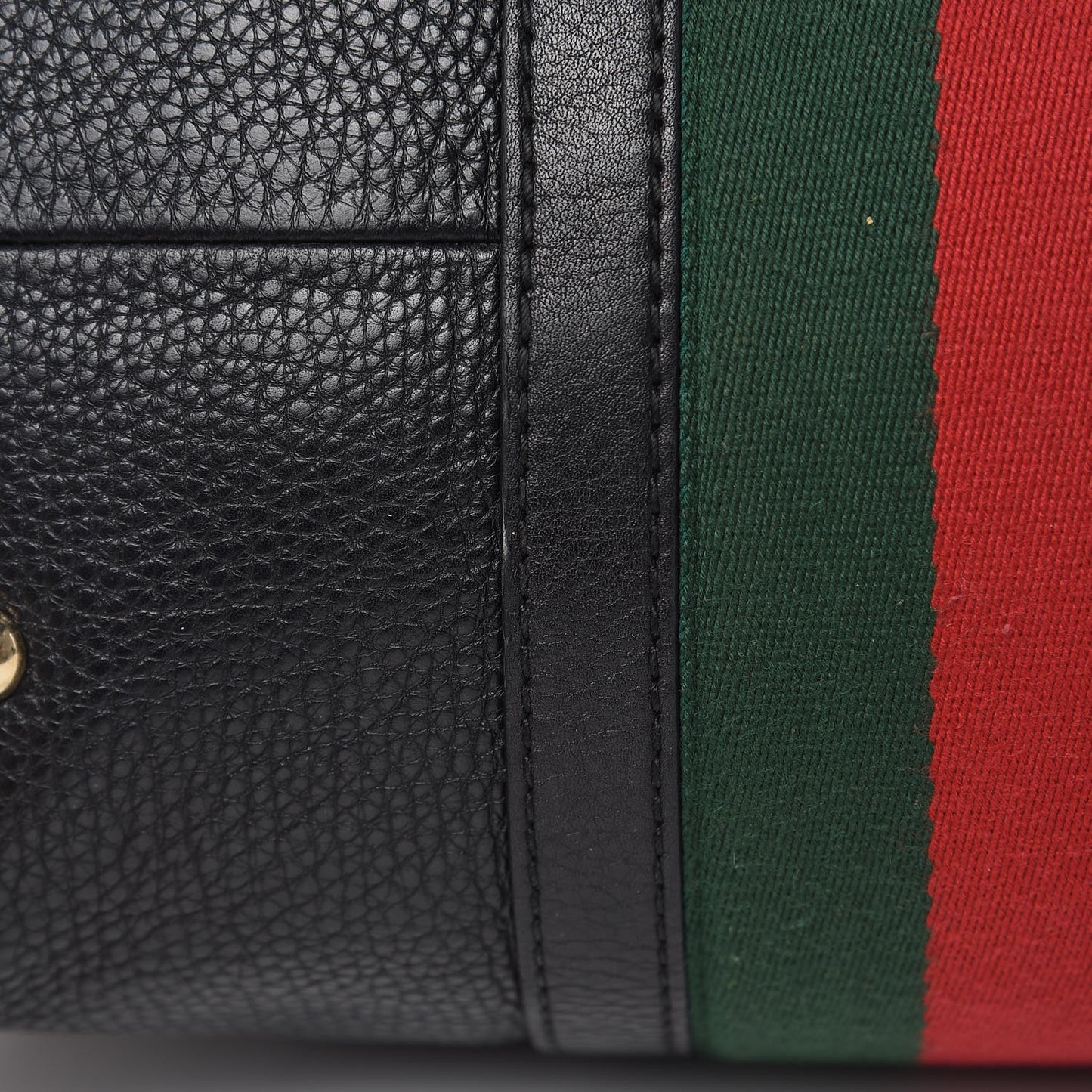 Calfskin Vintage Web Medium Boston Black