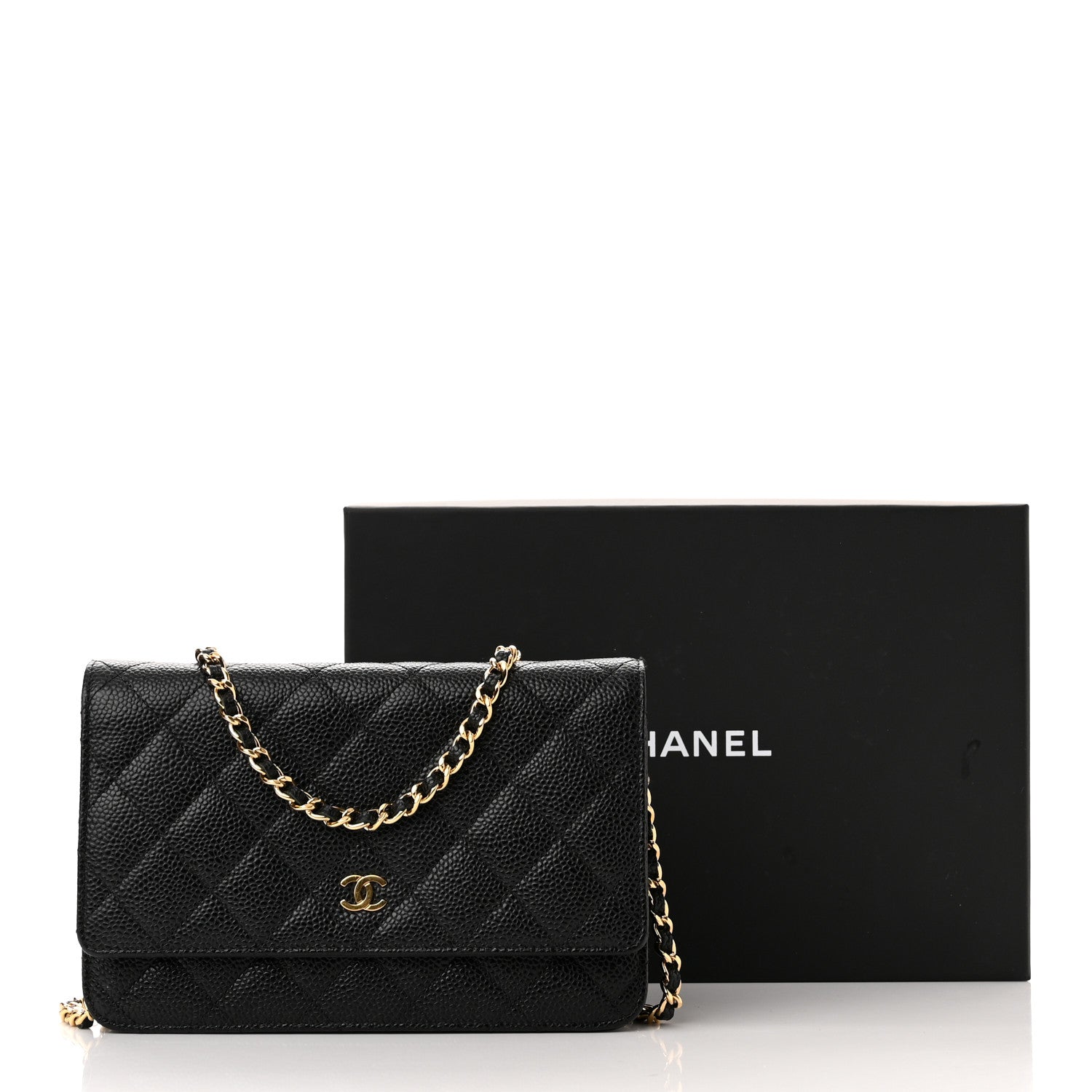 Chanel Caviar Quilted Wallet on Chain WOC Black 13 of 13