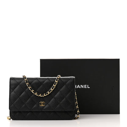 Chanel Caviar Quilted Wallet on Chain WOC Black 13 of 13