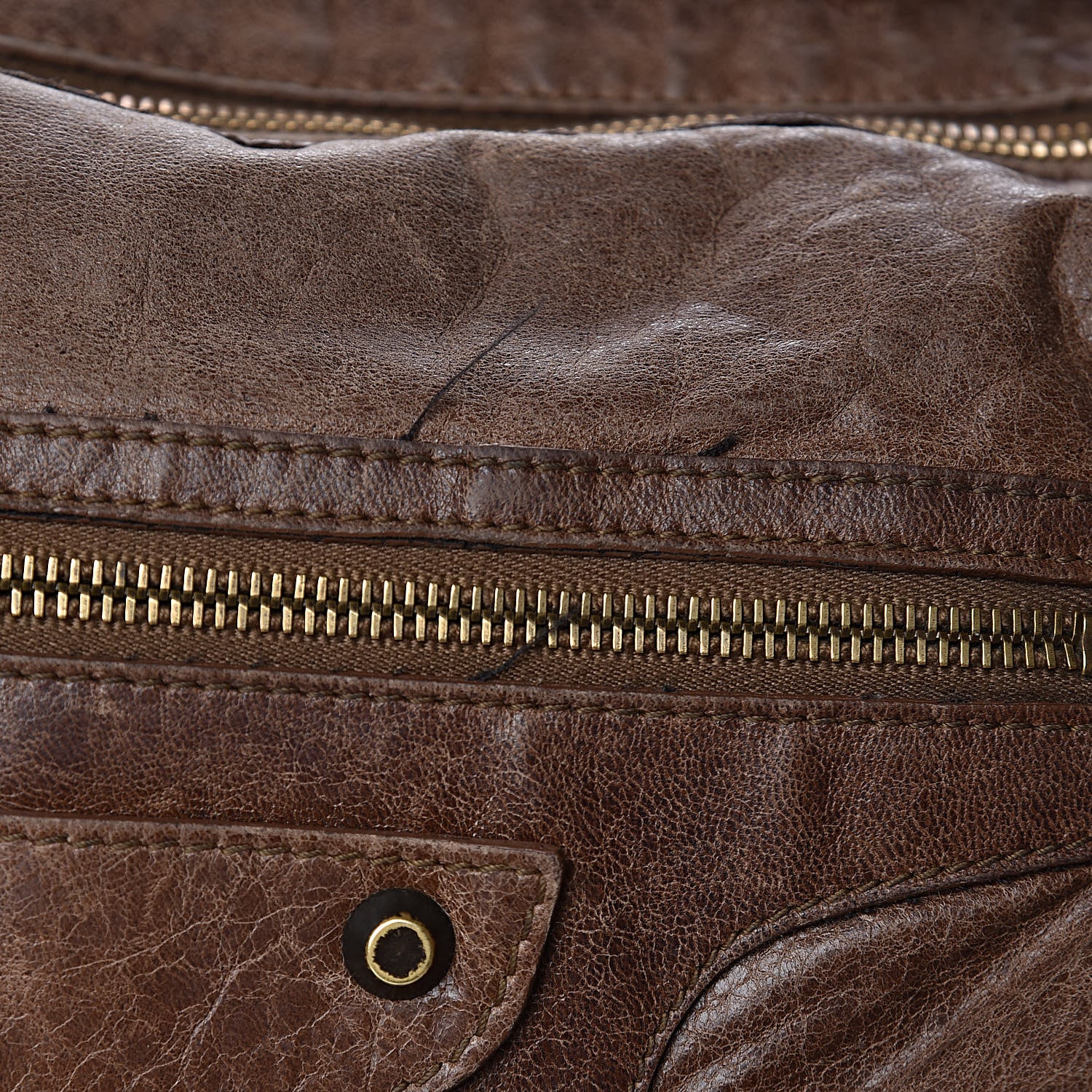 Balenciaga Agneau Classic Hardware Day Hobo Sienna 16 of 19