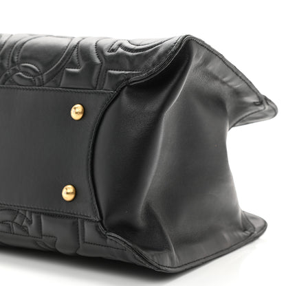 Salvatore Ferragamo Calfskin Quilted Tote Bag Black 10 of 10