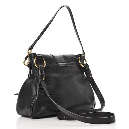 Chloe Grained Lambskin Calfskin Medium Lexa Shoulder Bag Black 4 of 10