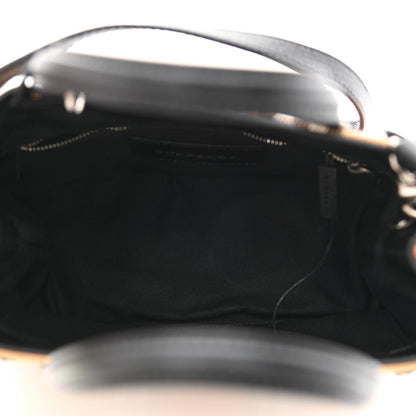 Burberry Goatskin Vintage Check Small Banner Tote Black 5 of 11