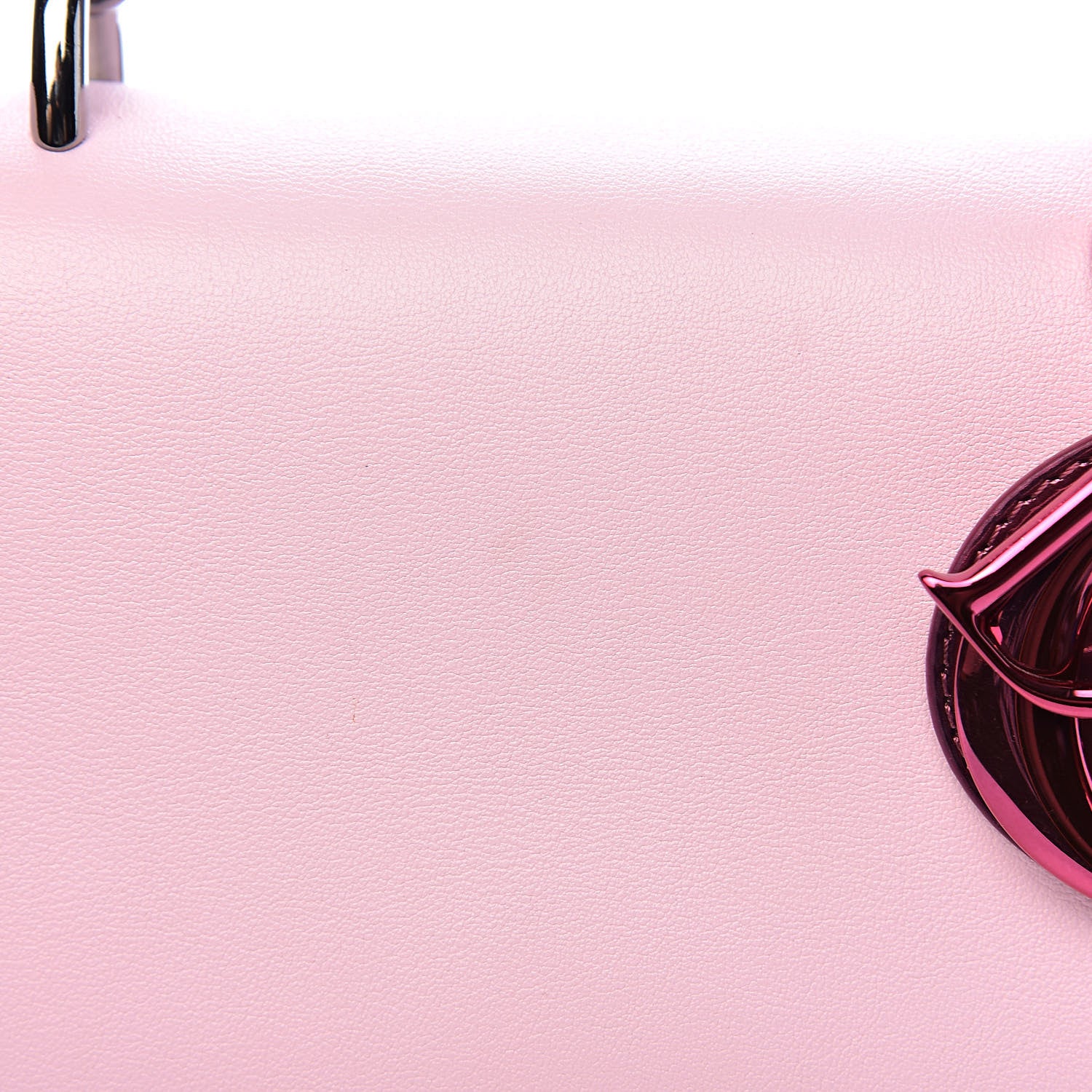 Christian Dior Metallic Patent Smooth Calfskin Small Be Dior Flap Pink Fuchsia 9 of 19