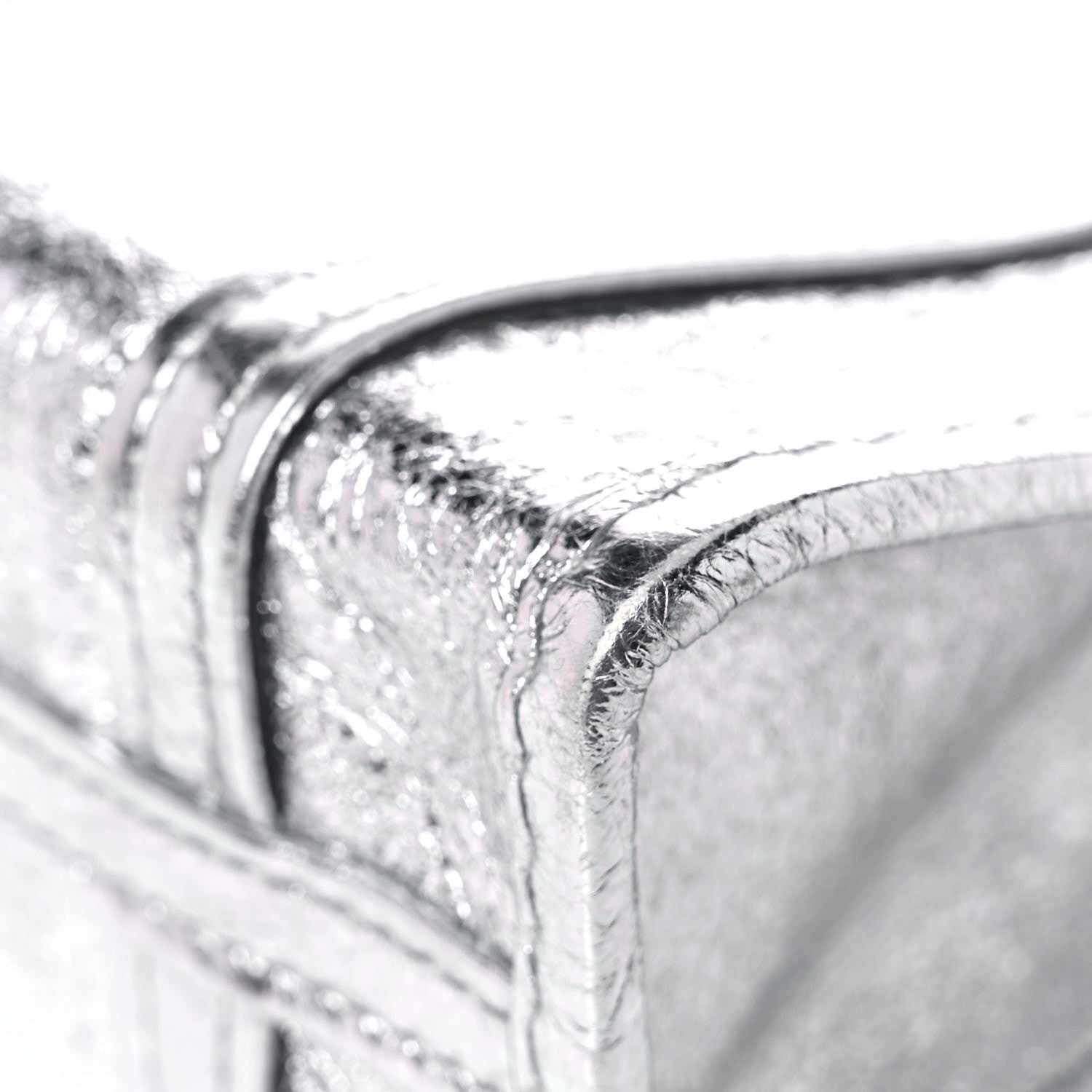 Balenciaga Metallic Calfskin XXS Bazar Shopper Tote Silver Hardware 11 of 11