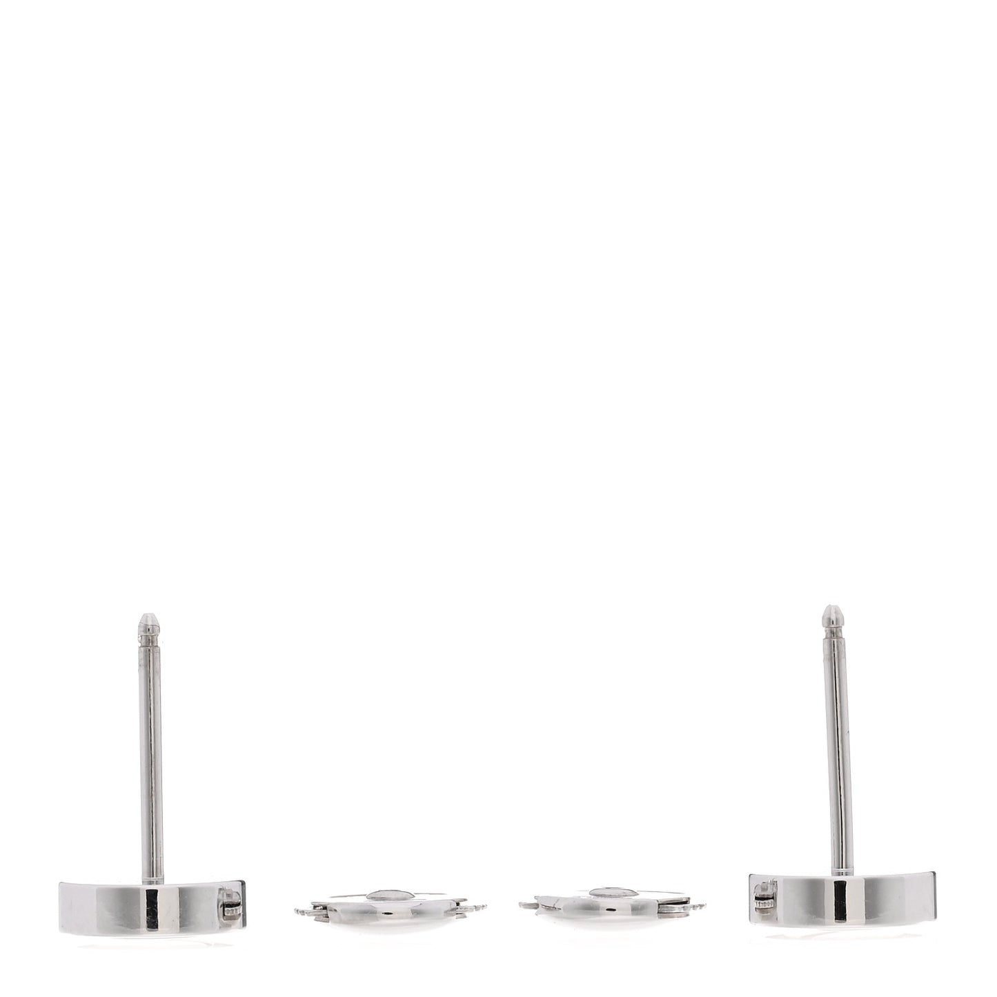 18K White Gold LOVE Earrings