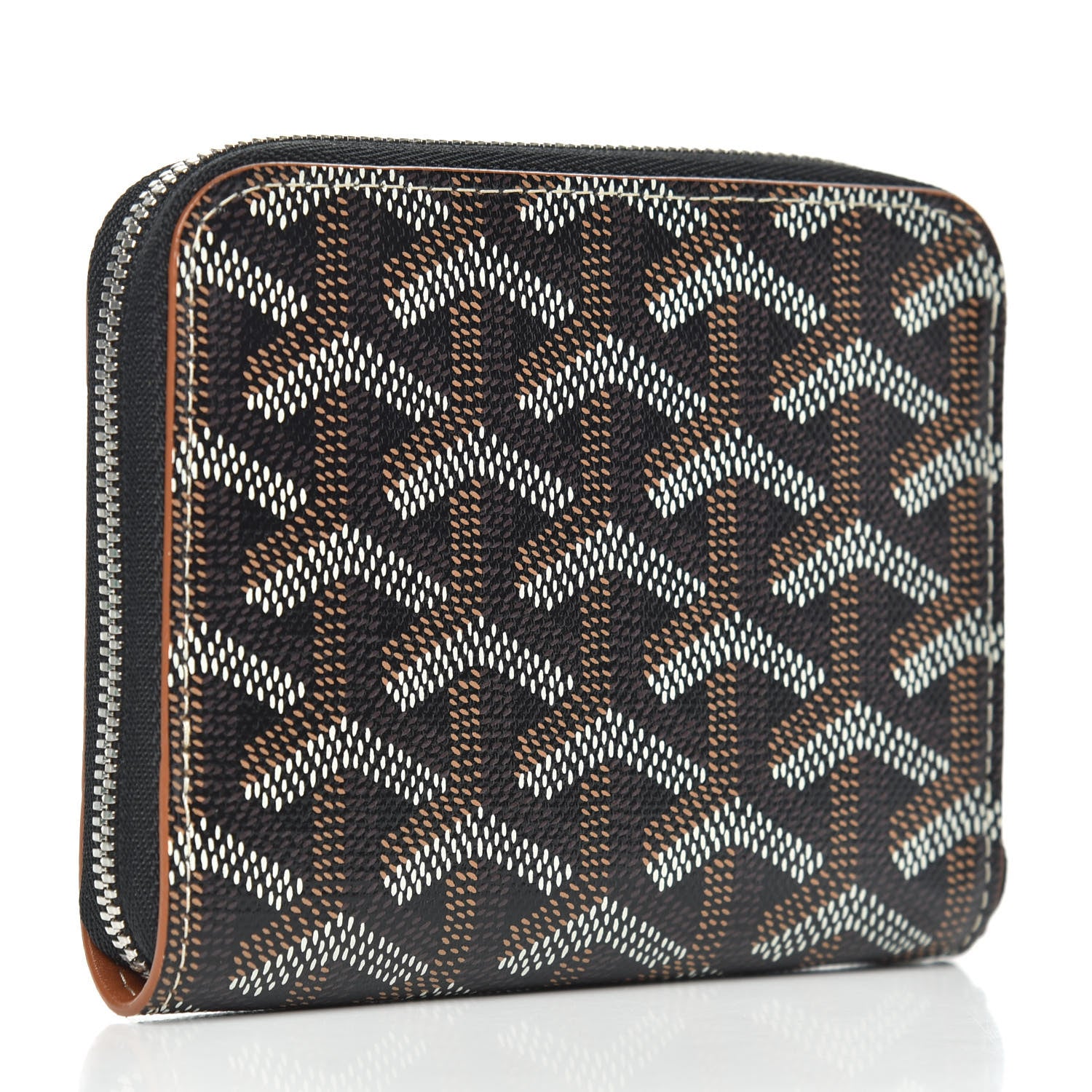 Goyard Goyardine Matignon PM Wallet Black Gold 3 of 6