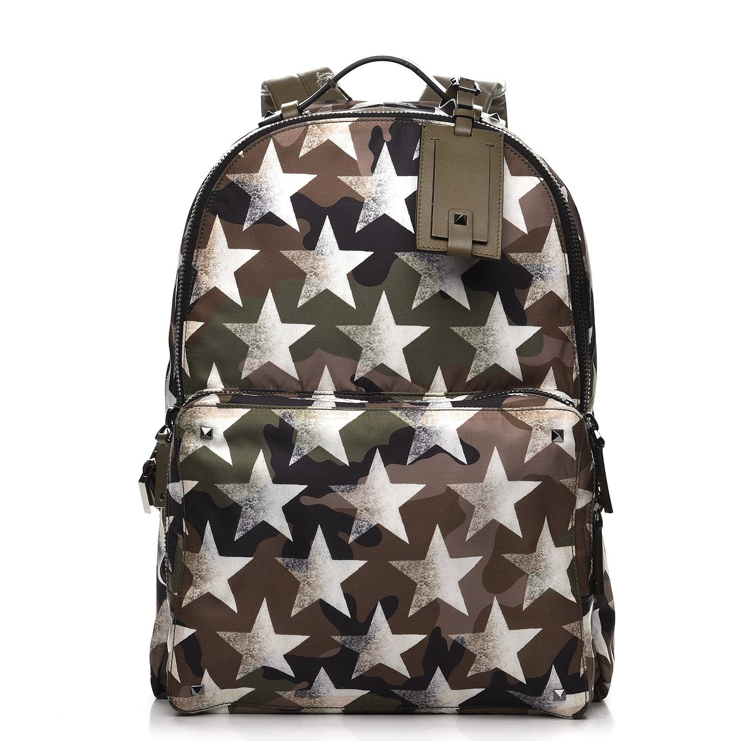 Nylon Camustars Backpack Army Green White