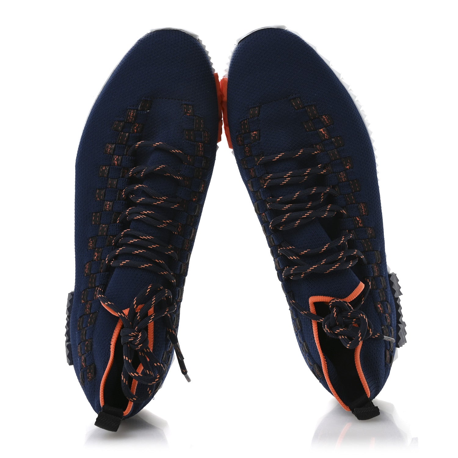 Hermes Knit Bolduc Mens Flex Sneakers 43 Marine Black 2 of 9