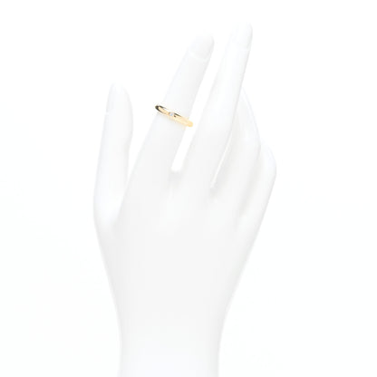 Tiffany 18K Yellow Gold Diamond 3mm Elsa Peretti Band Ring 50 5.5 2 of 4