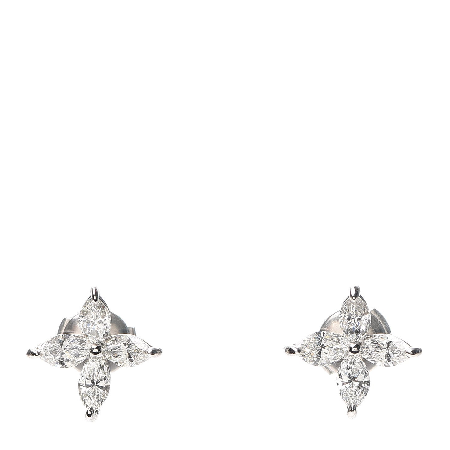Platinum Diamond Large Victoria Earrings