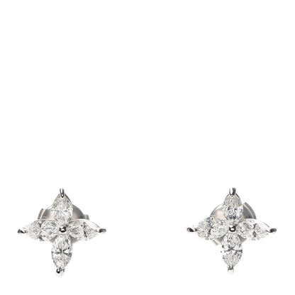 Tiffany Platinum Diamond Large Victoria Earrings 1 of 5