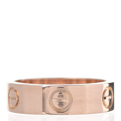 Cartier 18K Pink Gold 5.5mm LOVE Ring 53 6.25 1 of 4