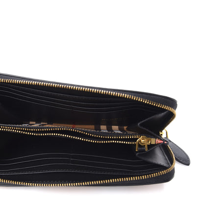 Burberry Vintage Check Elmore Zip Around Wallet Black 5 of 7