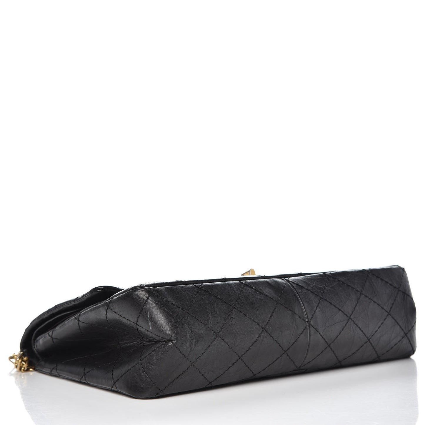 Aged Calfskin Quilted 2.55 Reissue 226 Flap Black